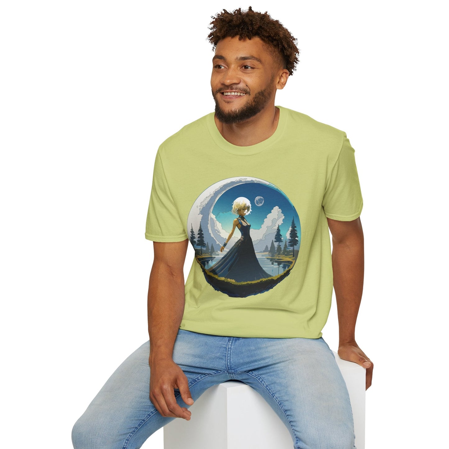 Womens Graphic T Shirt Art Design Tee Gildan Softstyle 64000 Unisex Short Sleeve