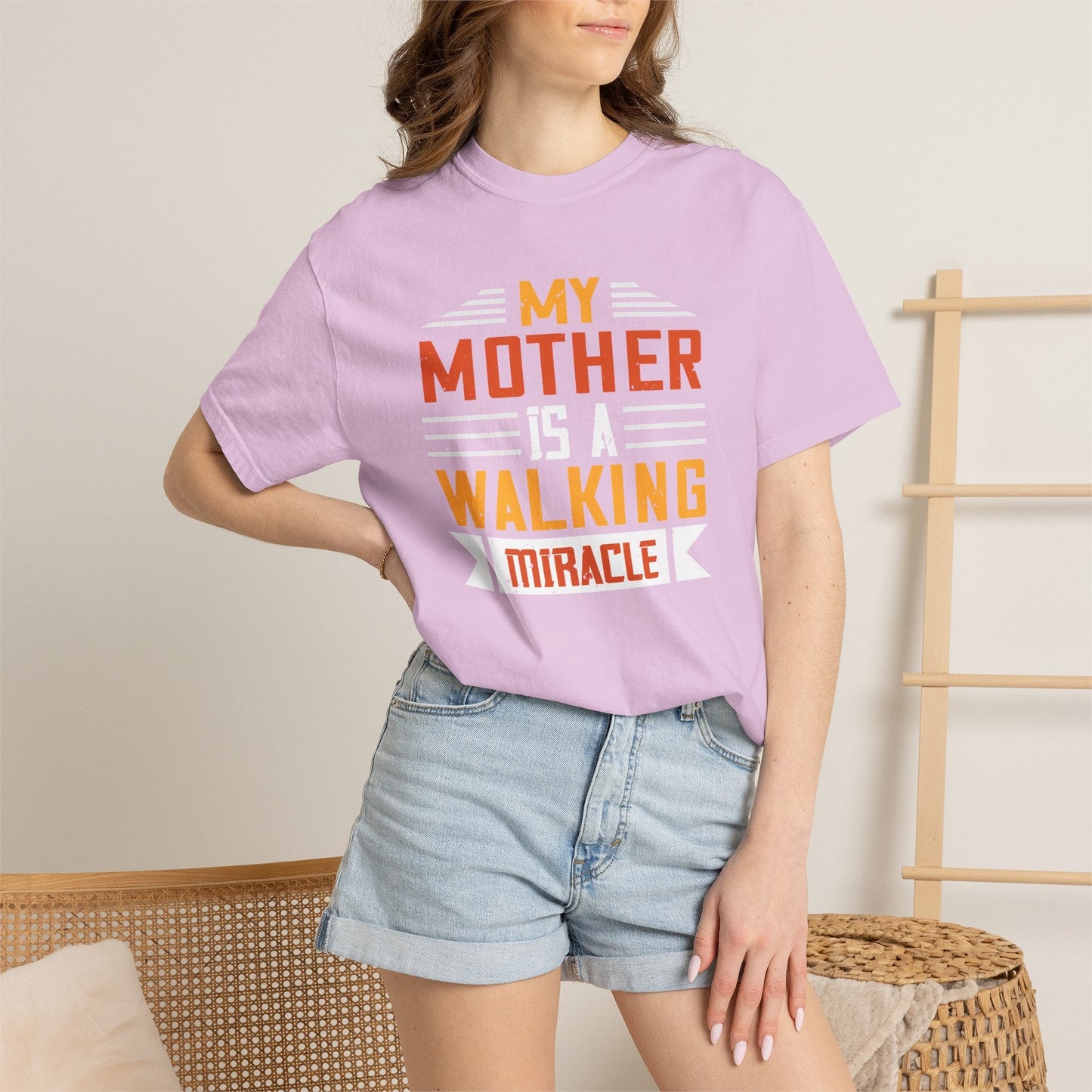 Mom T-shirt Mother Day Mama Tee Unisex Comfort Colors Garment-Dyed Cotton h87