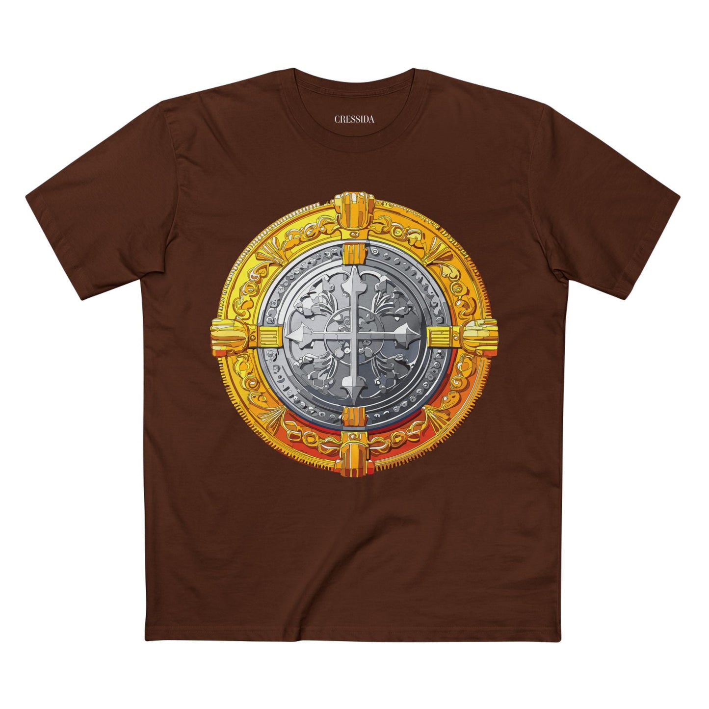Antique Gold Coin Graphic Design T-Shirt Unisex 100 Cotton With Golden Print Artwork Tee 14