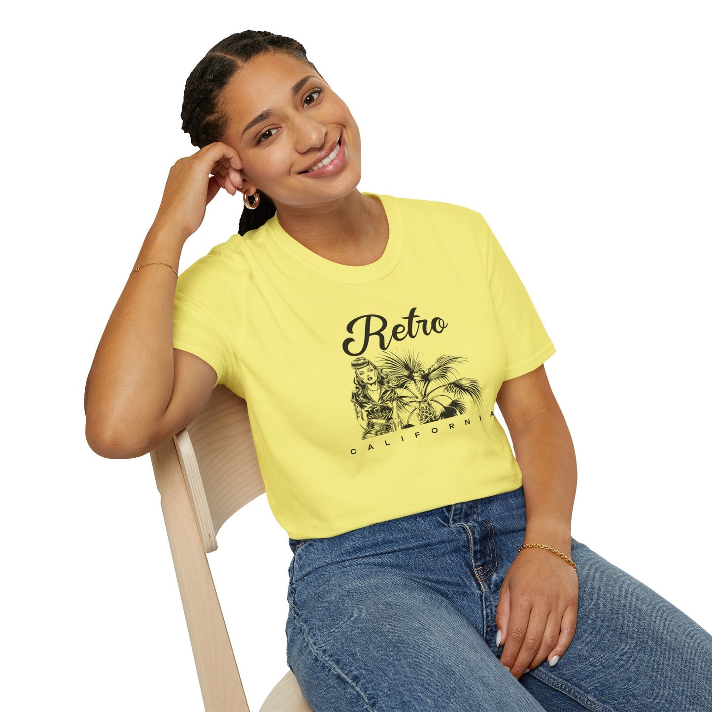 Retro California T-Shirt Unisex Cotton Vintage Palm Beach Graphic Tee