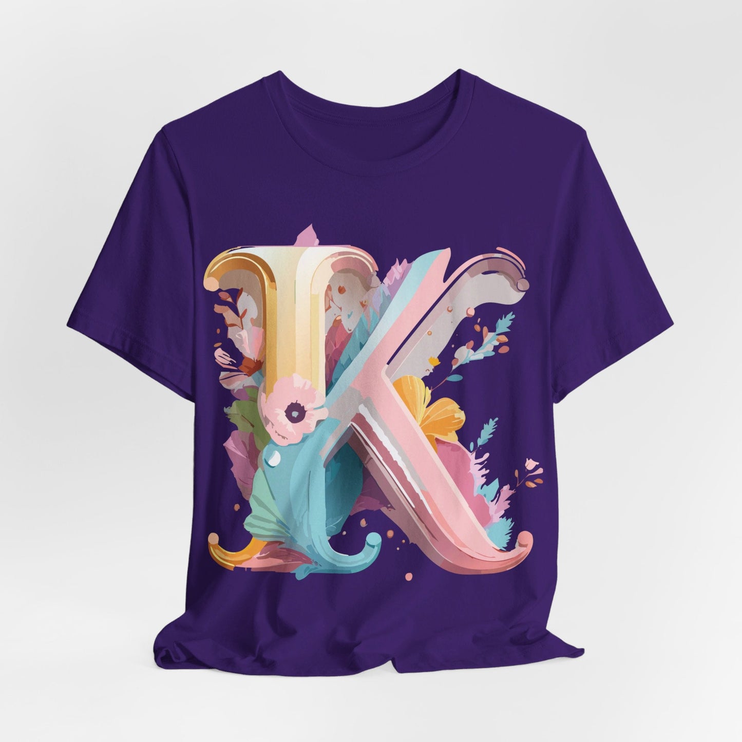 Letter K Shirt Unisex Graphic Tee With Vintage Inspired Artwork Adelpha Premium Comfort
