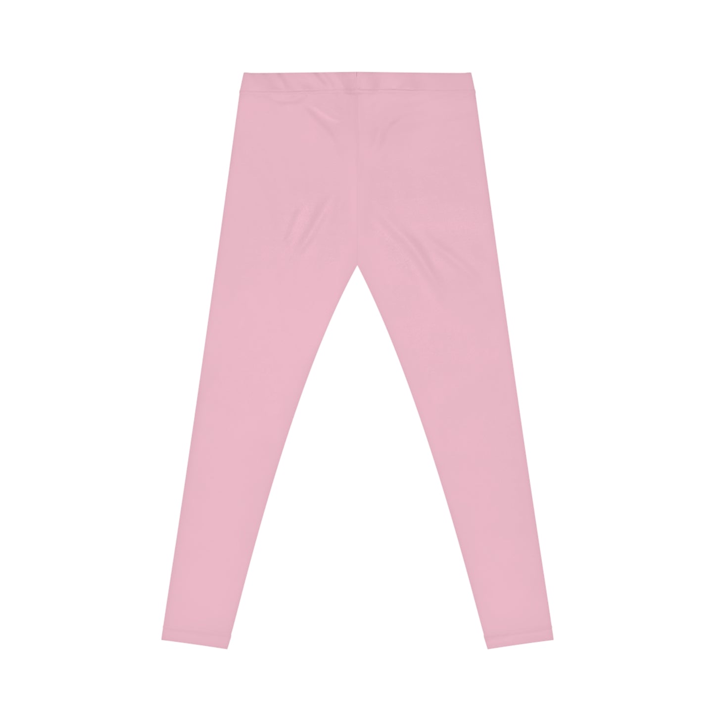 Soft Blossom Pink Color Women's Poly-Span Casual Leggings XS-2XL