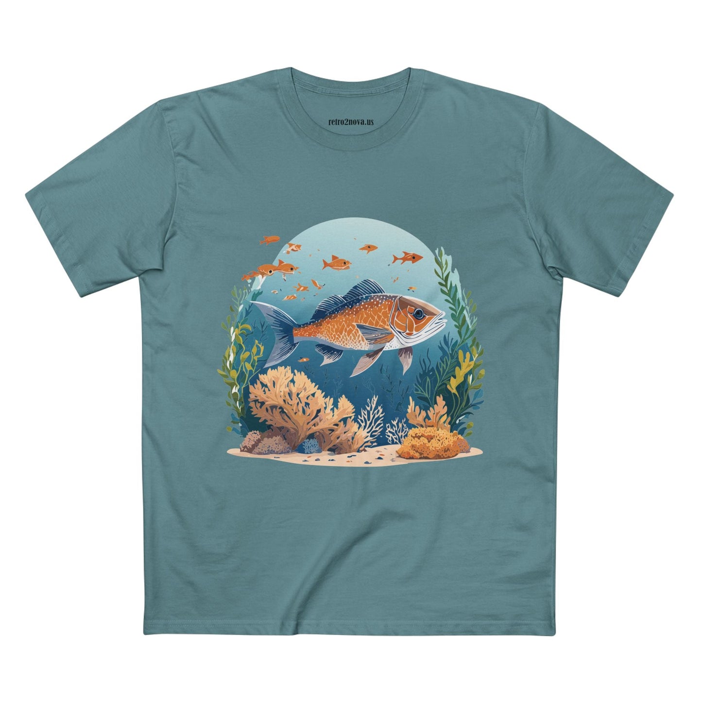 Ocean Shirt Ocean Pacific Shirts OP24 Unisex Premium Cotton Staple Tee With Original Art Design