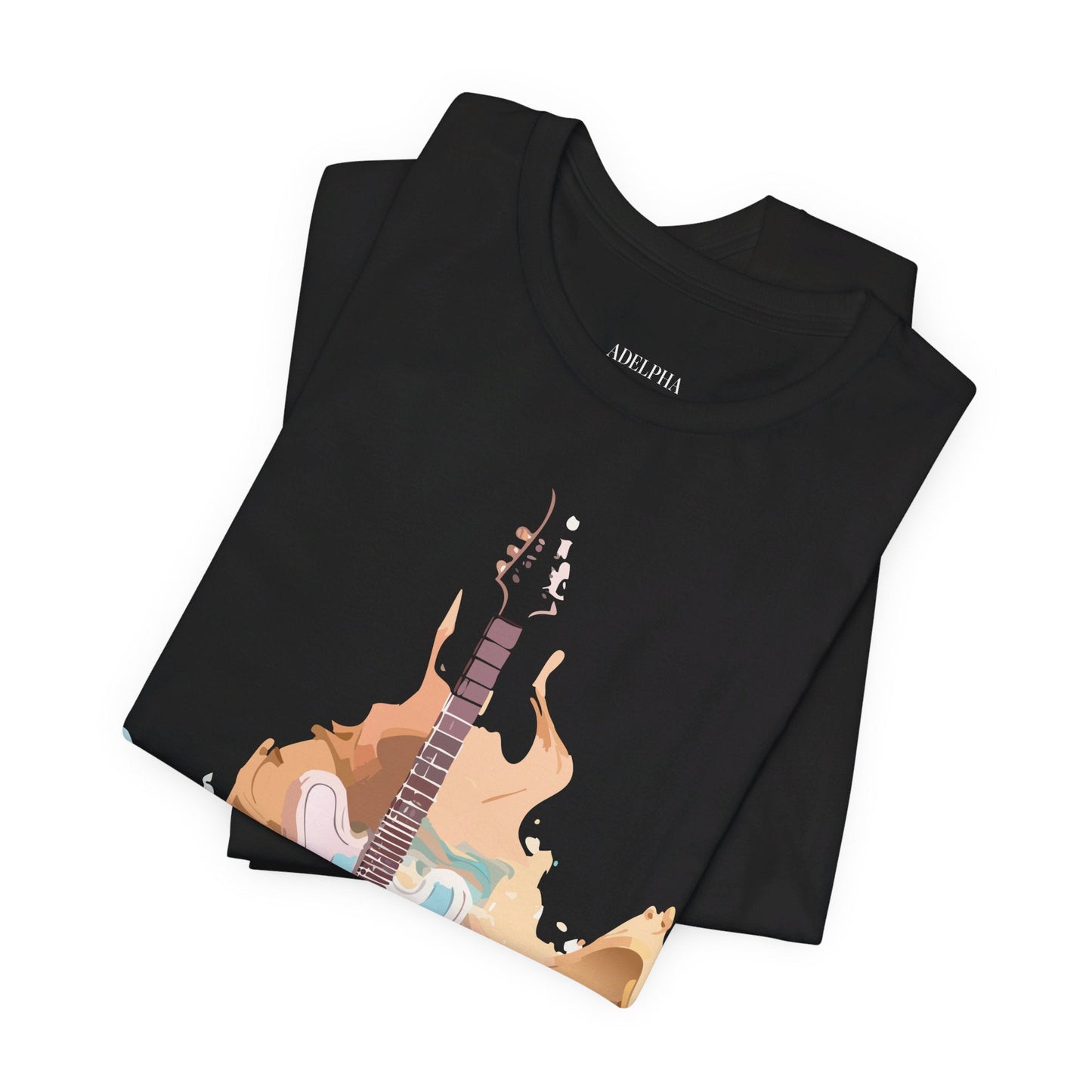 Music Graphic Unisex 100 Cotton Vintage Art with Musical Elements Tee 51