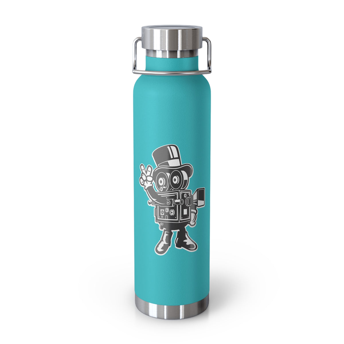 22oz Copper Insulated Water Bottle with Cartoon Design - CV16