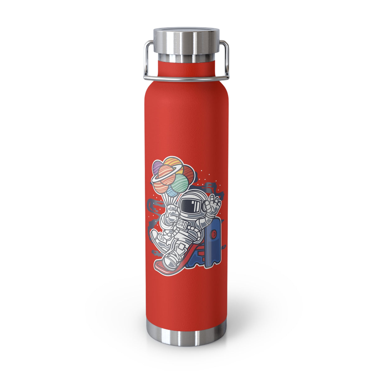 22oz Copper Insulated Water Bottle with Cartoon Design - CV56