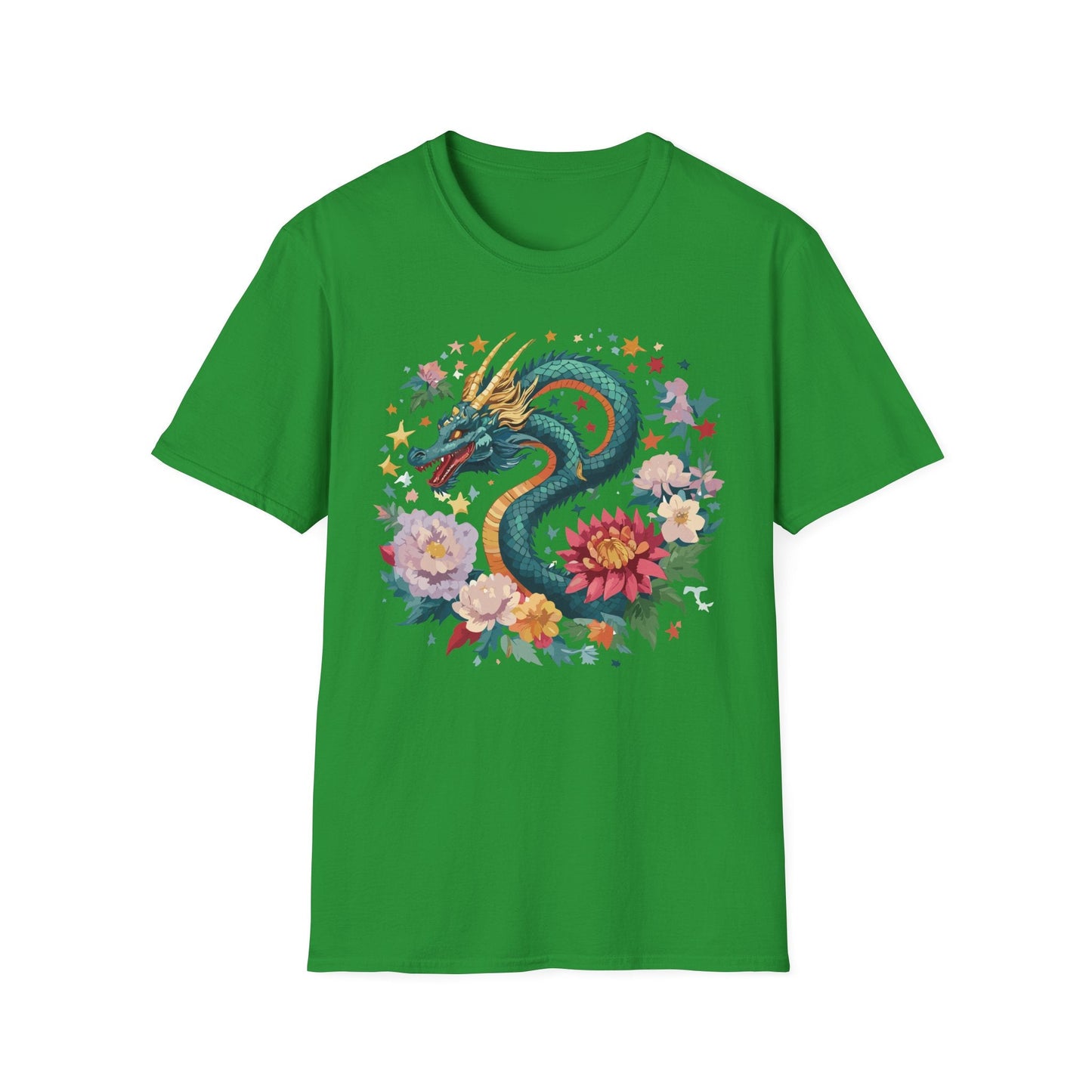 Dragon Graphic Unisex 100 Cotton Tee with Animal Artwork Design 4