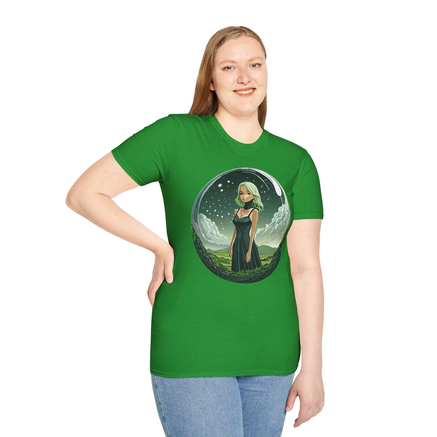 Womens Graphic T Shirt Art Design Tee Ladies Short Sleeve Softstyle 64000 Cotton Ring Spun
