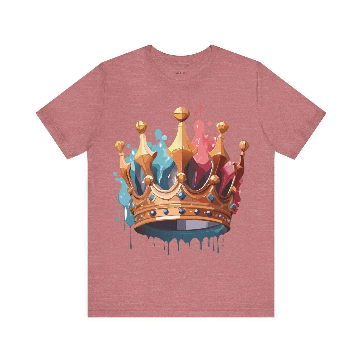 Adelpha Crown Graphic Tee Unisex Vintage Inspired Art Design Short Sleeve Premium Quality