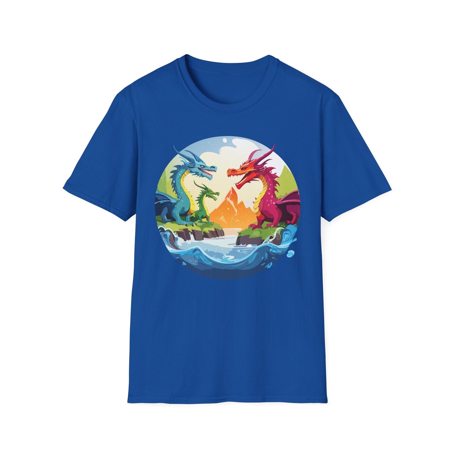 Dragon T Shirt Unisex Dragon Tee 100 Percent Ring Spun Cotton Softstyle Comfort Fit