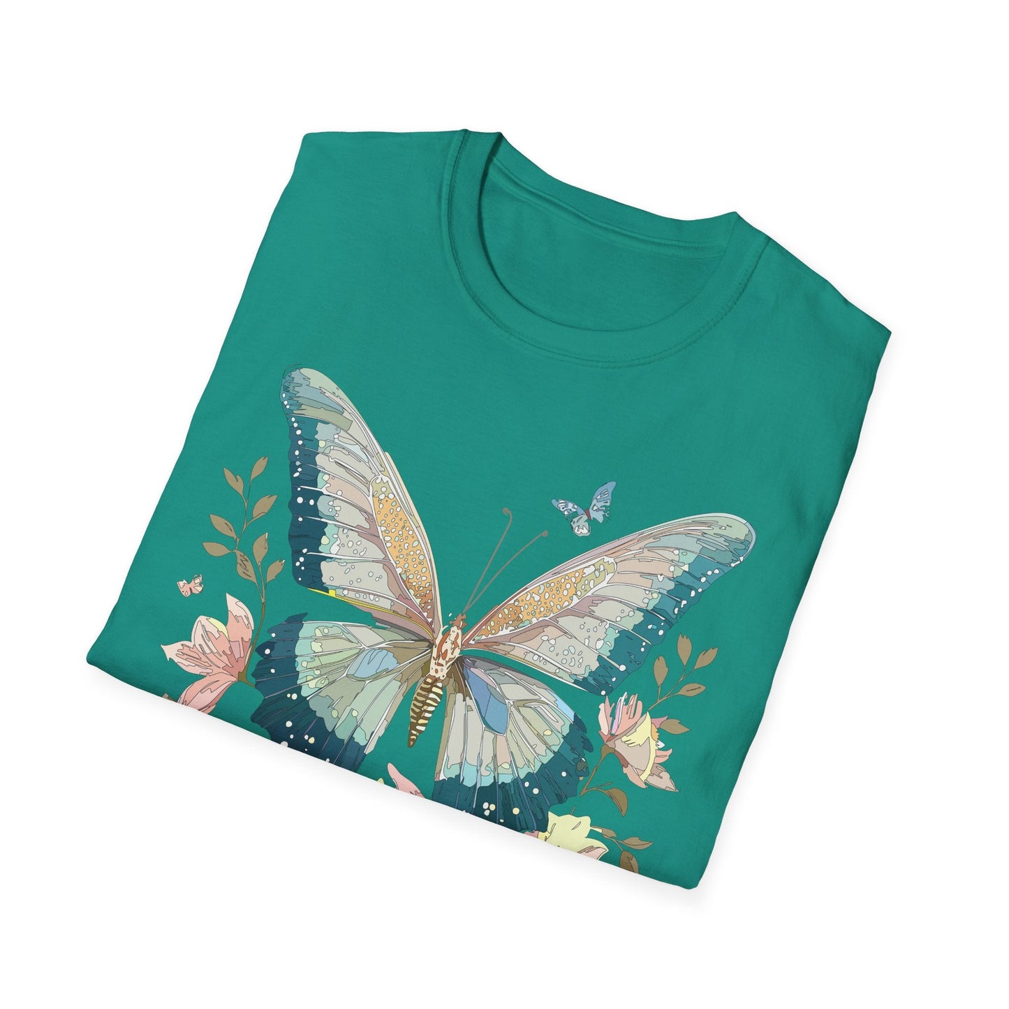 Butterfly T Shirt Unisex Softstyle Short Sleeve Gildan 64000 Monarch Inspired Shirt