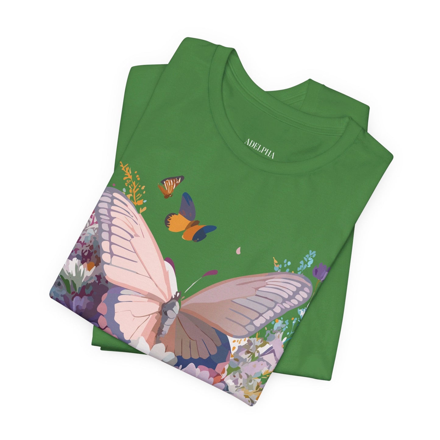Butterfly Graphic Tee Unisex Vintage Art Design Adelpha Short Sleeve