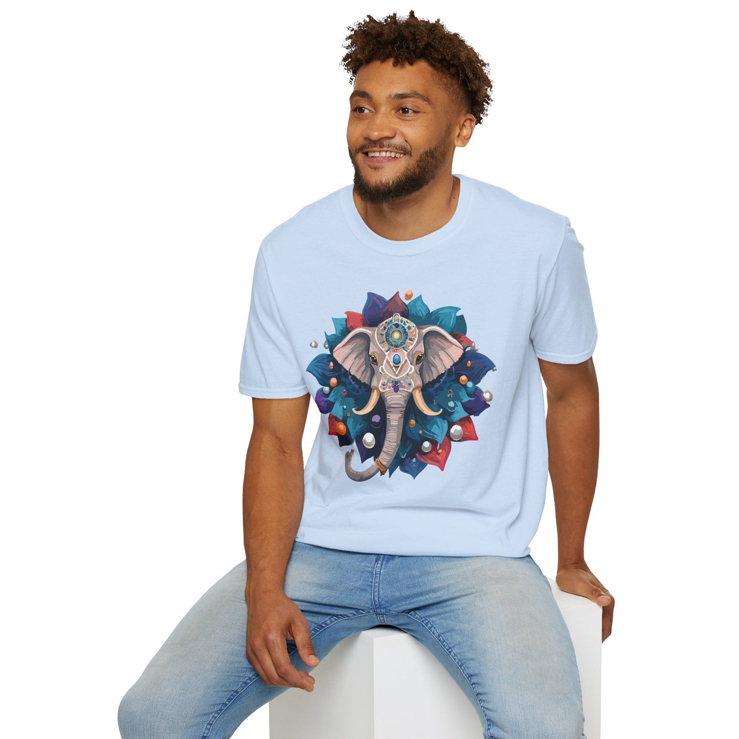 Elephant T Shirt Unisex Softstyle 64000 Short Sleeve Cotton Tee Comfortable Everyday Wear
