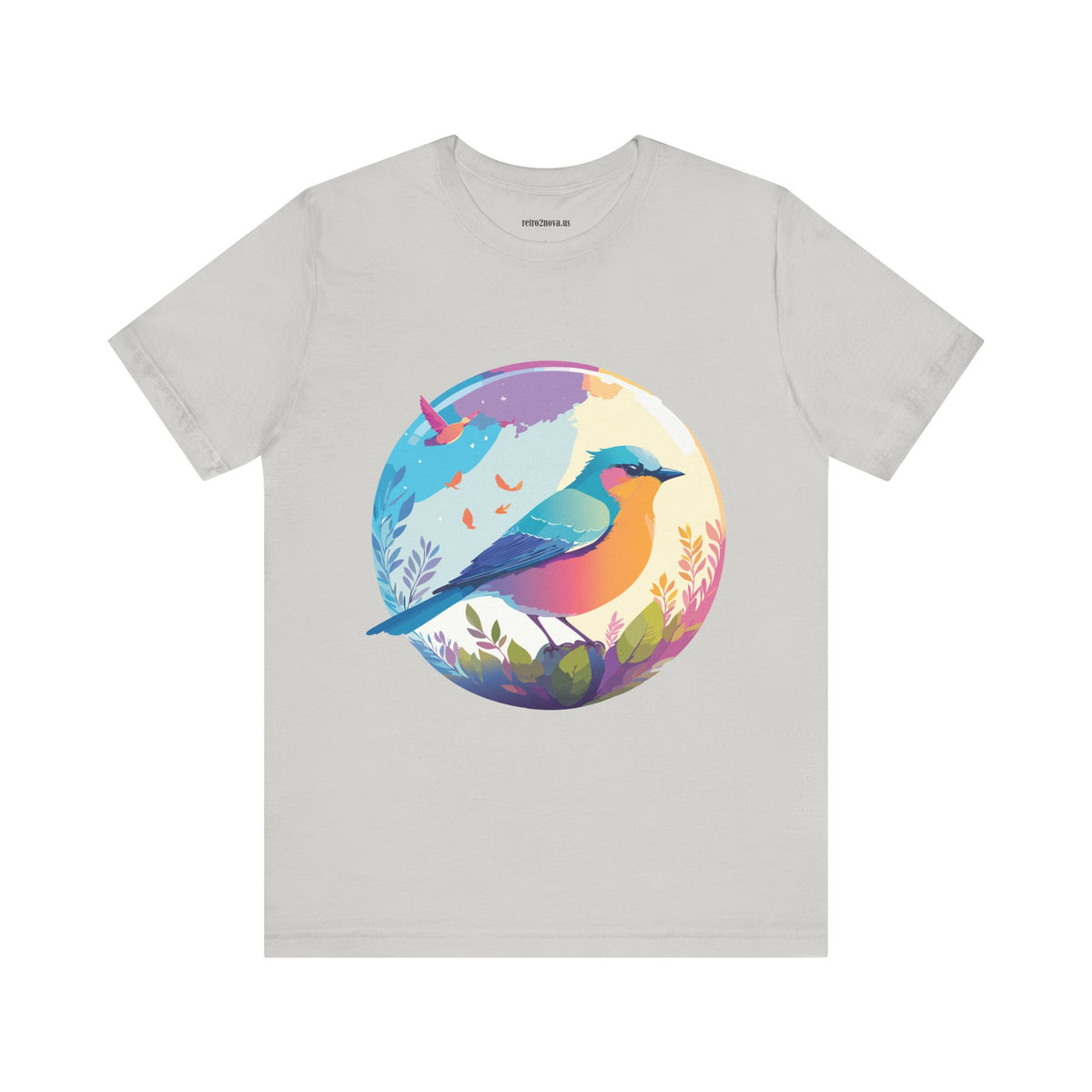Bird Graphic Unisex Cotton Bella+Canvas Tee with Animal Design ab2