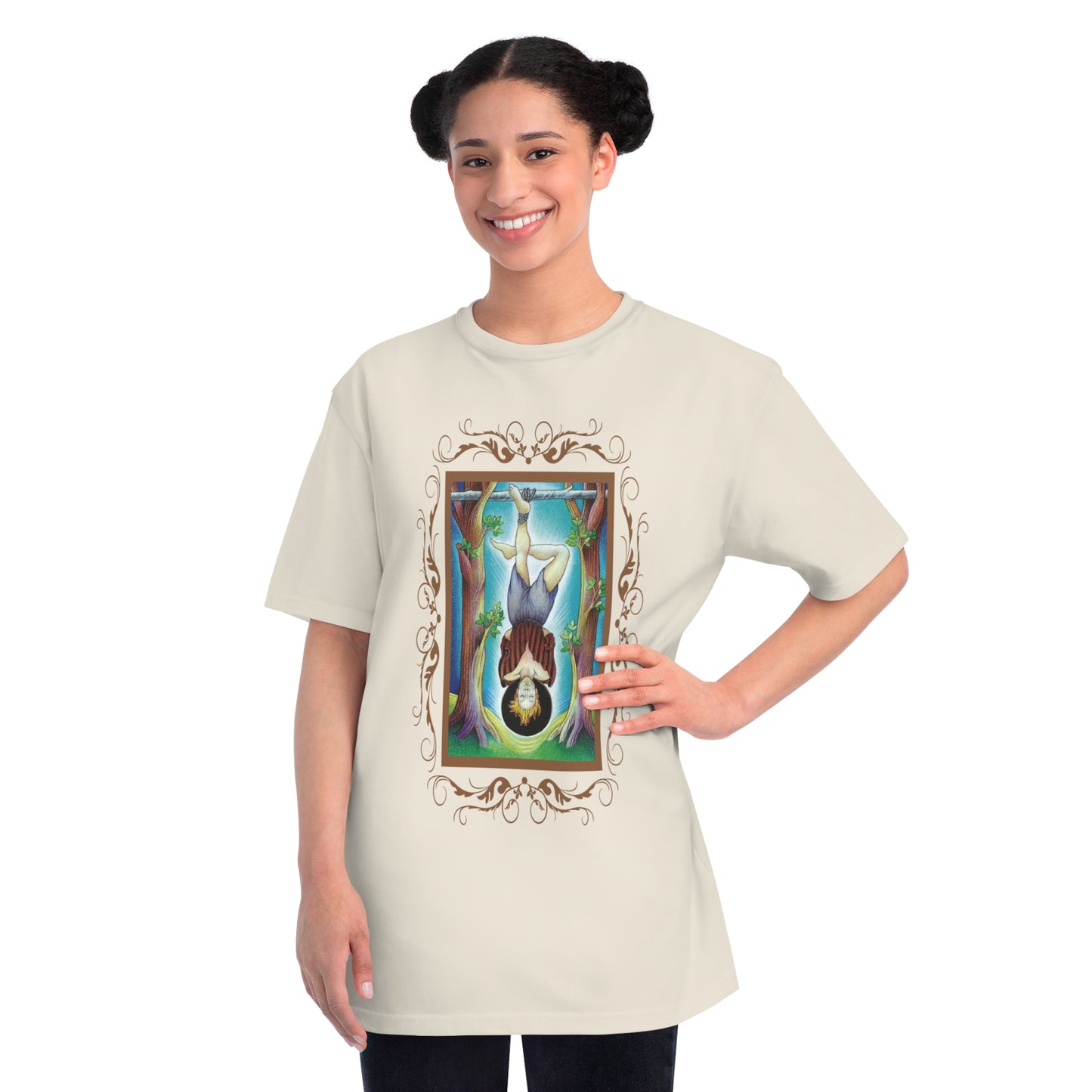 T-Shirt aus Bio-Baumwolle, Unisex, mit Tarotkarten