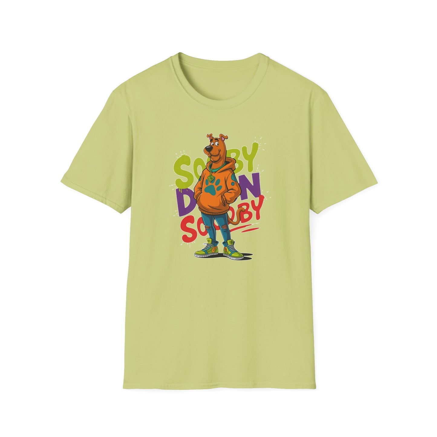 Unisex Cartoon T Shirt With Animation And Funny Animals Tee Gildan Softstyle 64000