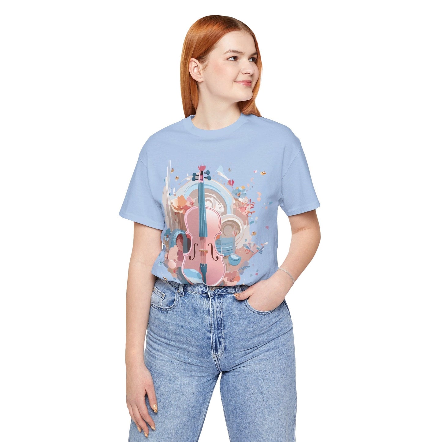 Music Graphic Tee Unisex Jersey Short Sleeve By Adelpha Vintage Inspired Artwork