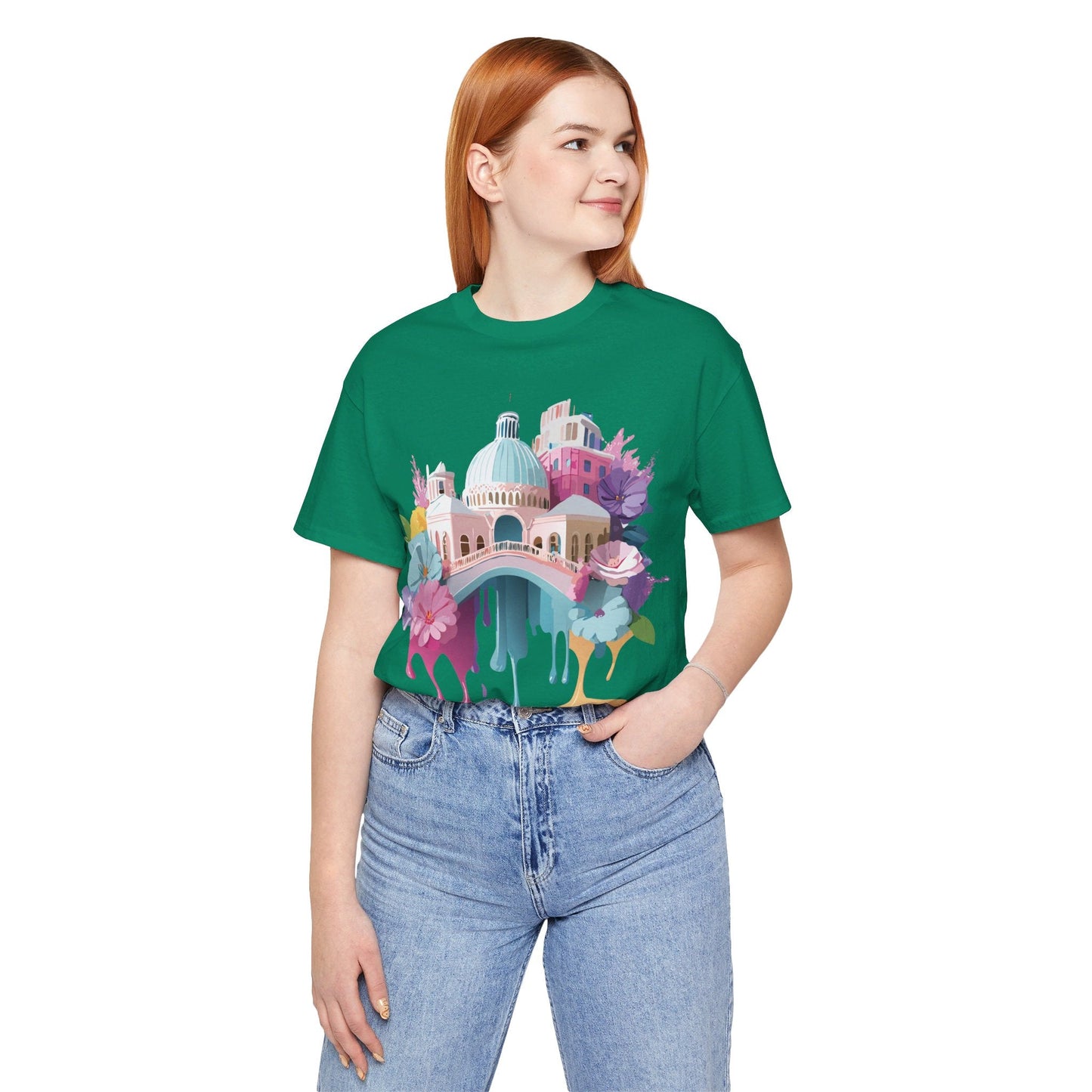 Venice Tourist Graphic Tee Unisex Jersey Short Sleeve Vintage Inspired Artwork Adelpha