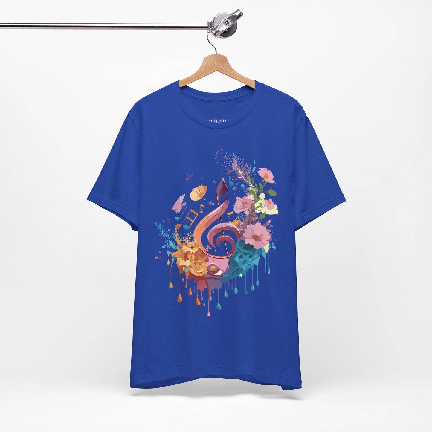 Unisex Graphic T Shirt From Adelpha With Vintage Music Inspired Artwork Short Sleeve Tee