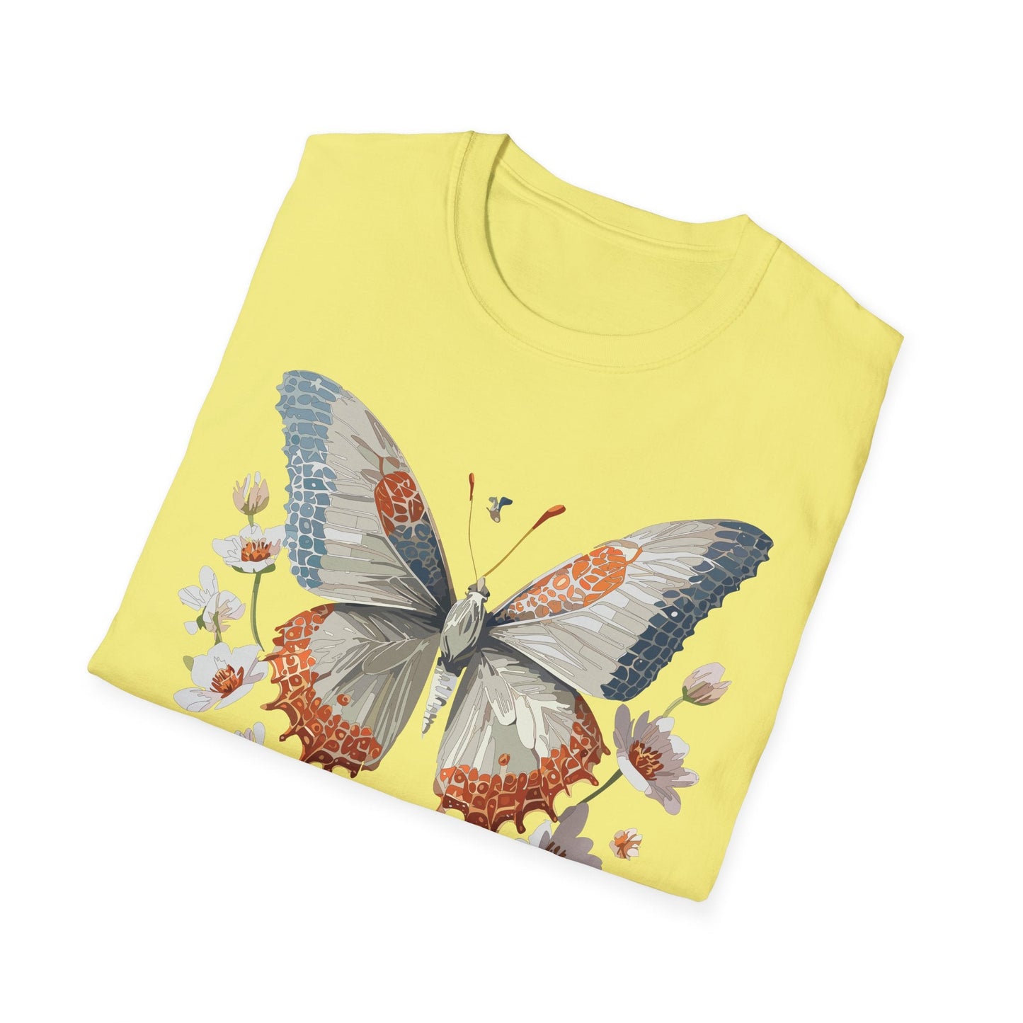 Butterfly Shirt Unisex Short Sleeve Cotton Tee Monarch Design For Men Women Comfort
