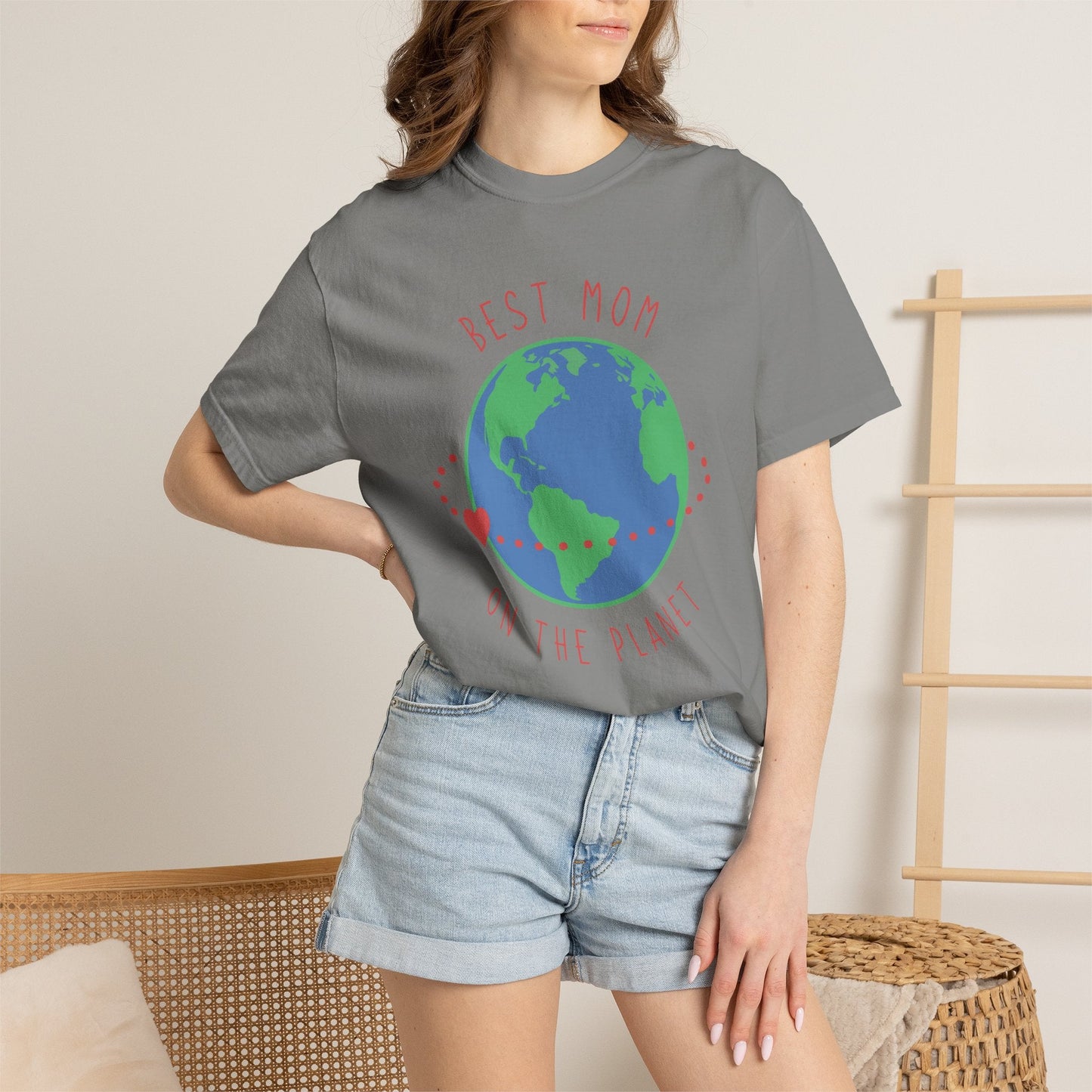 Mom T-shirt Mother's Day Mama Tee Unisex Comfort Colors Garment-Dyed Cotton h33