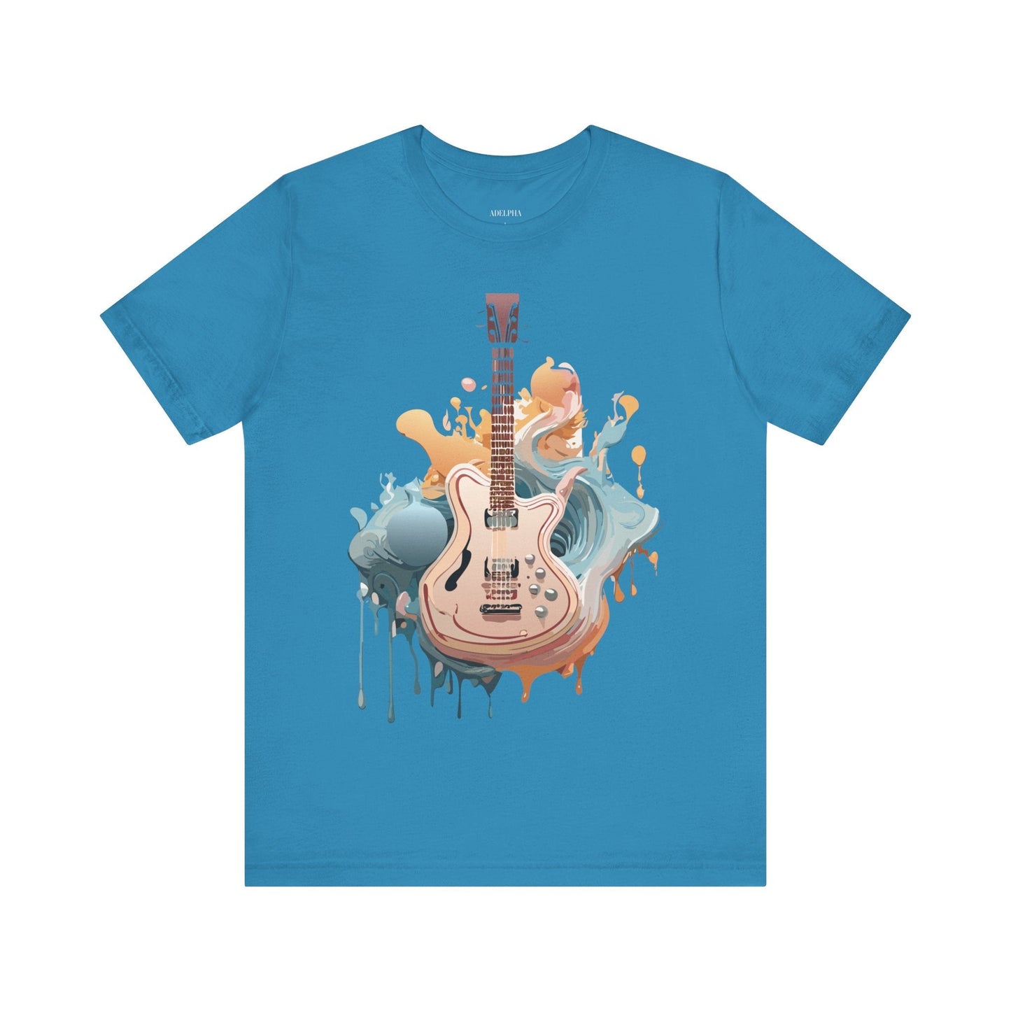 Adelpha Vintage Inspired Graphic Tee Unisex Jersey Short Sleeve Music Design Collectible
