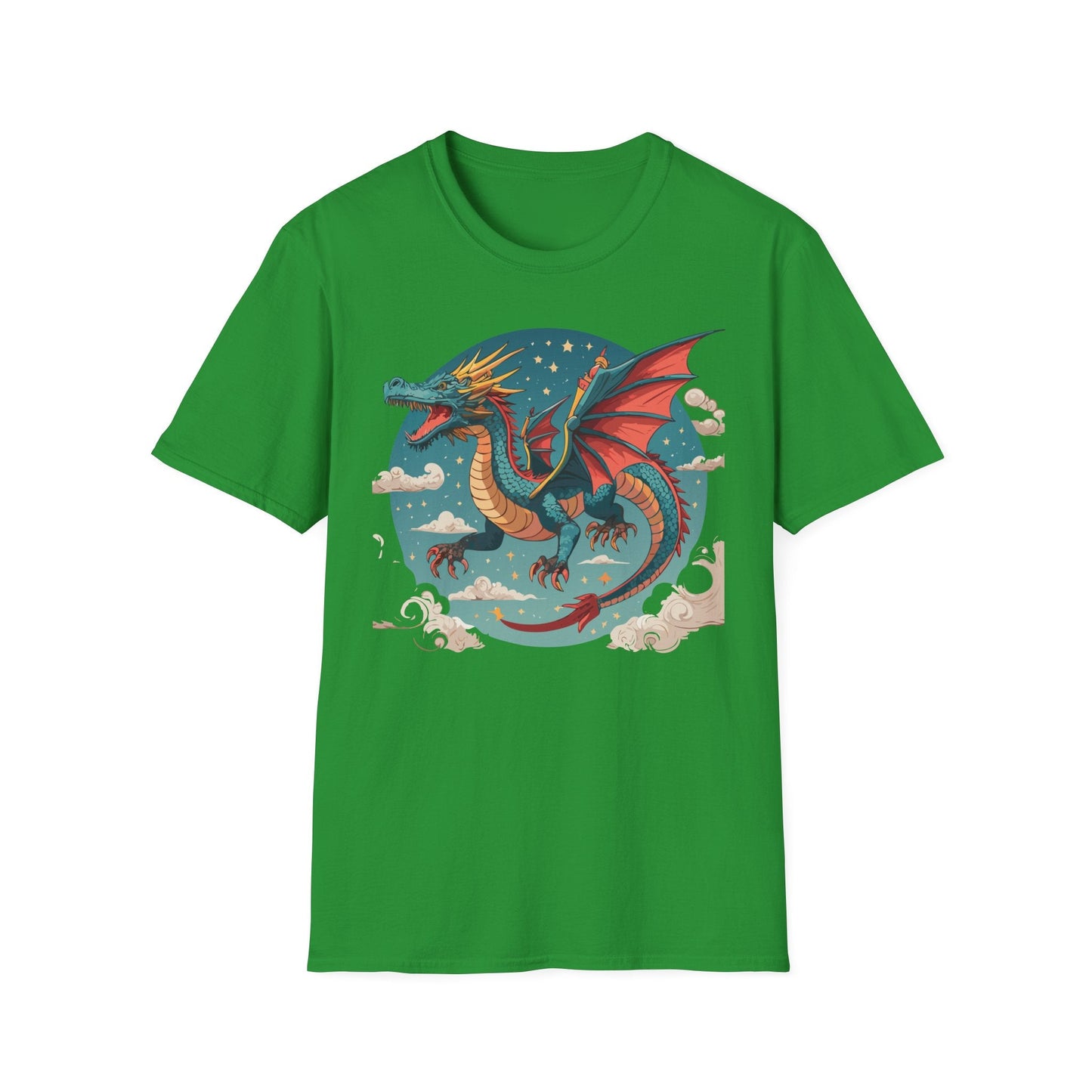 Dragon Graphic Unisex 100 Cotton Tee with Animal Artwork Design 20