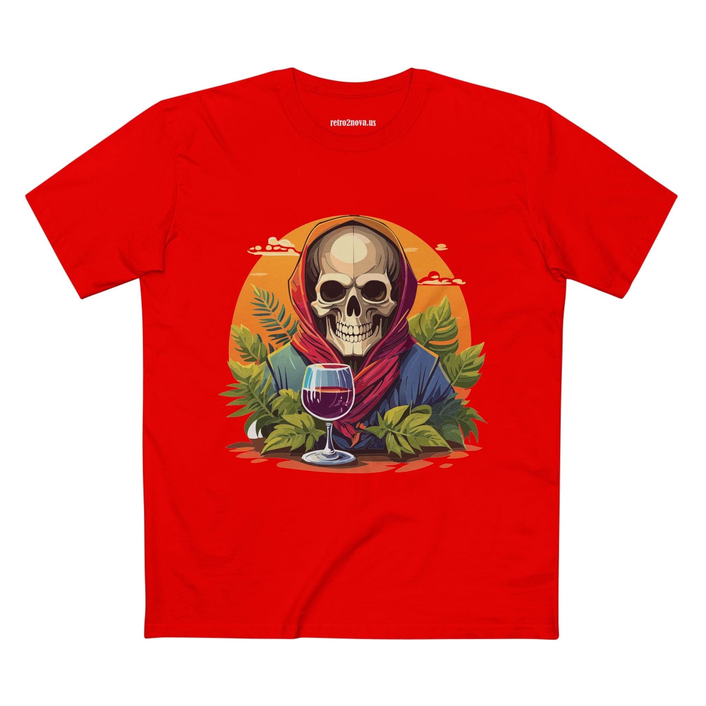 Skull Shirt Skeleton Shirt SS22 Unisex Premium Cotton Tee With Original Art Design Retro2Nova