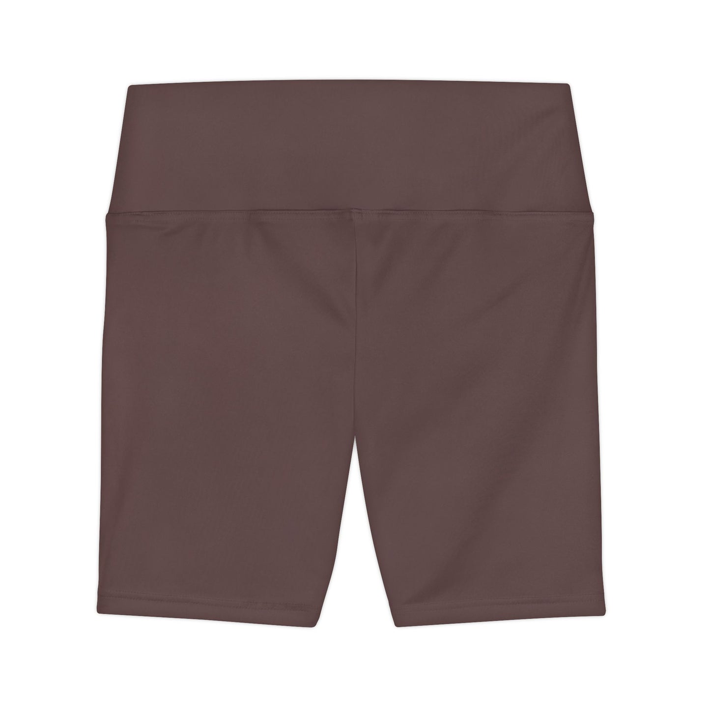 Mauve Bark Brown Women's Workout Shorts — High-Waist Brown Biker Shorts for Fitness & Everyday Wear