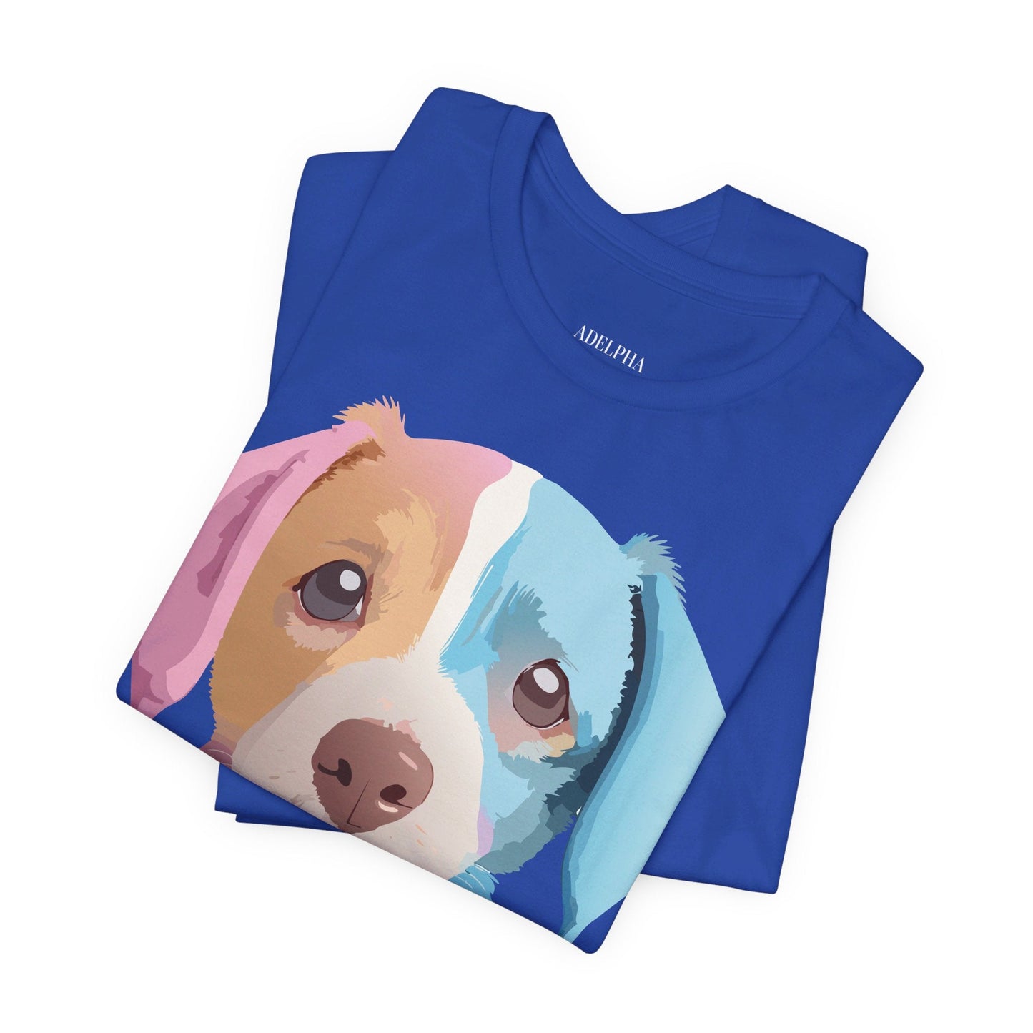 Vintage Inspired Dog Graphic Tee Unisex Jersey Short Sleeve Premium Adelpha Art Design