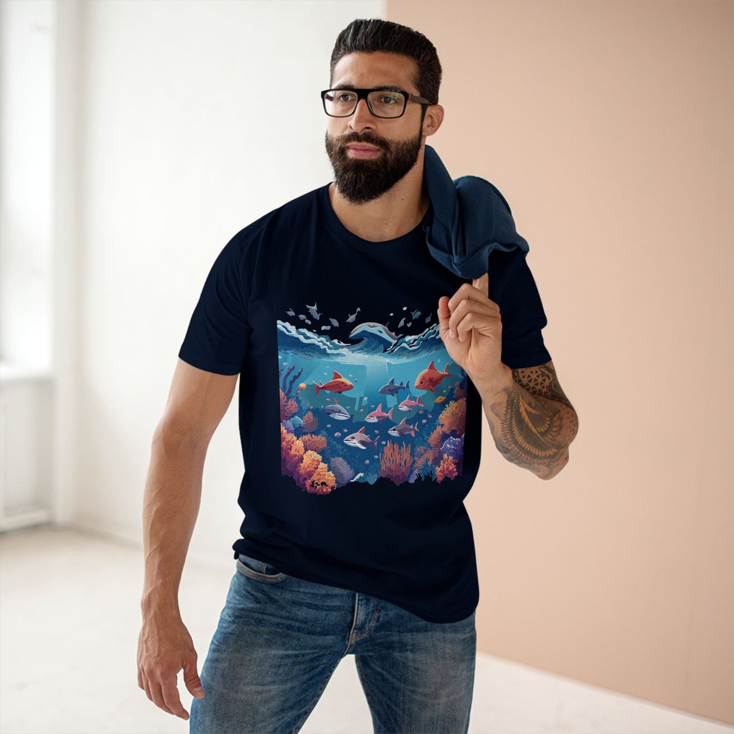 Ocean Shirt Ocean Pacific OP2 Unisex Premium Cotton Art Tee With Original Design Retro2Nova