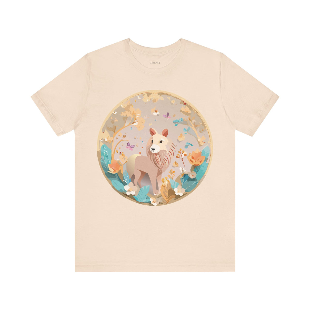 Medallion Graphic Unisex Cotton Bella+Canvas Tee with Art Design d59