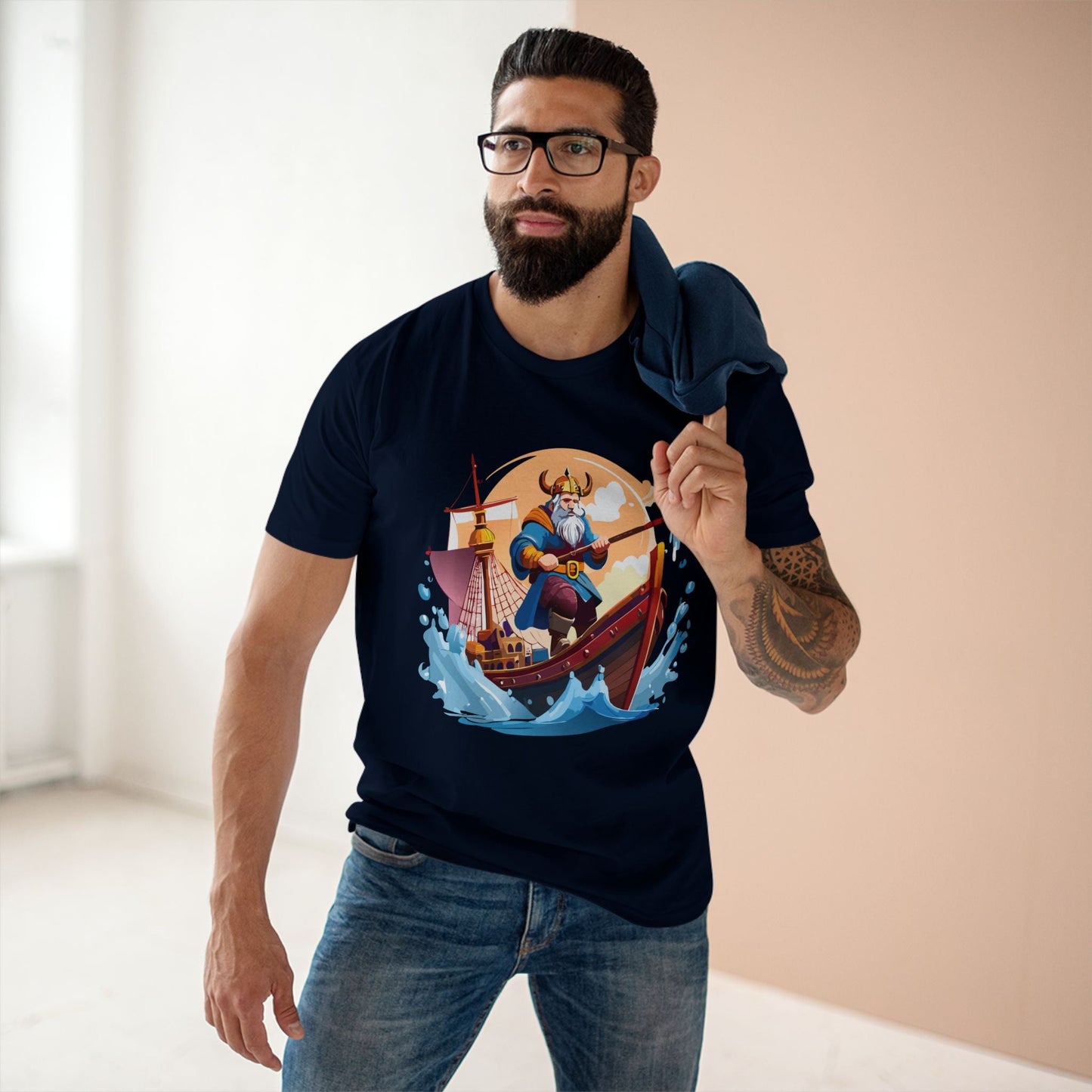 Viking Graphic Unisex 100 Cotton Staple Tee 4