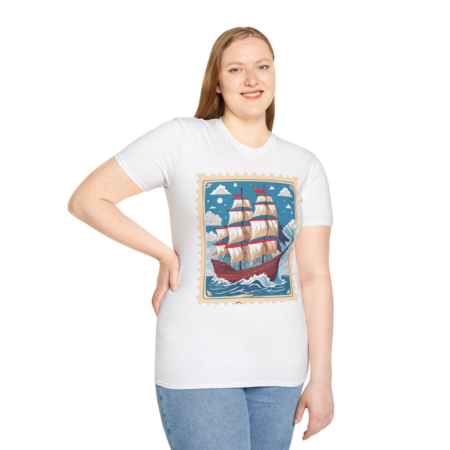 Unisex Softstyle Gildan 64000 Short Sleeve T Shirt Vessel Ship Frigate Tee For Everyday Comfort