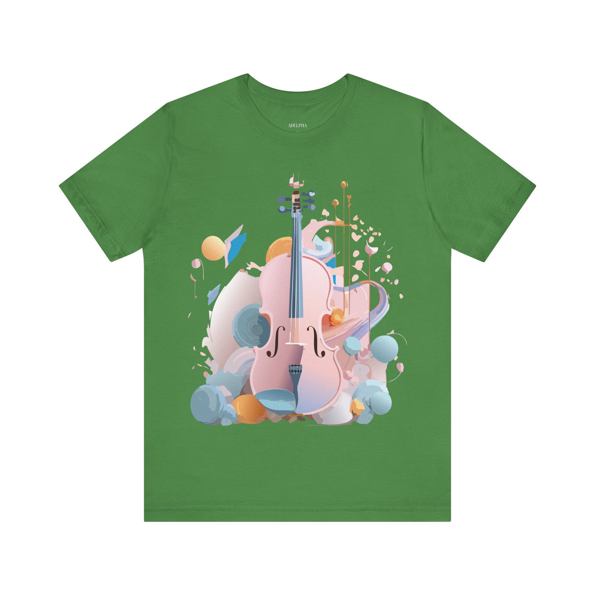 Music Graphic Unisex Cotton Bella+Canvas Tee with Art Design m102