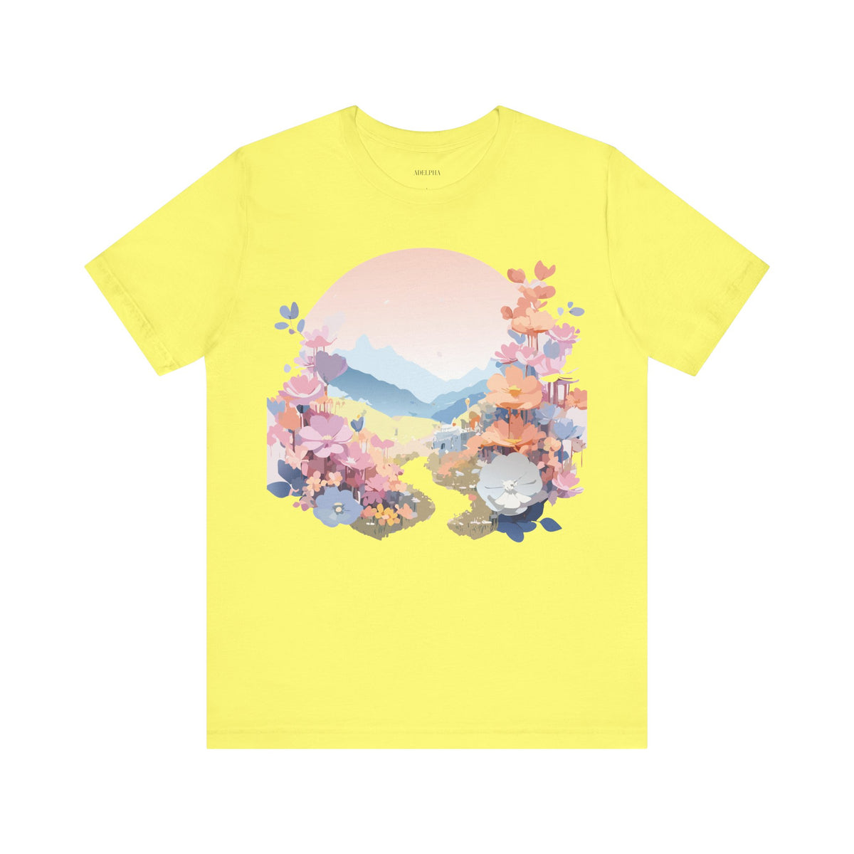 Floral Graphic Tee Shirt - Bella+Canvas Unisex 100 Cotton 18