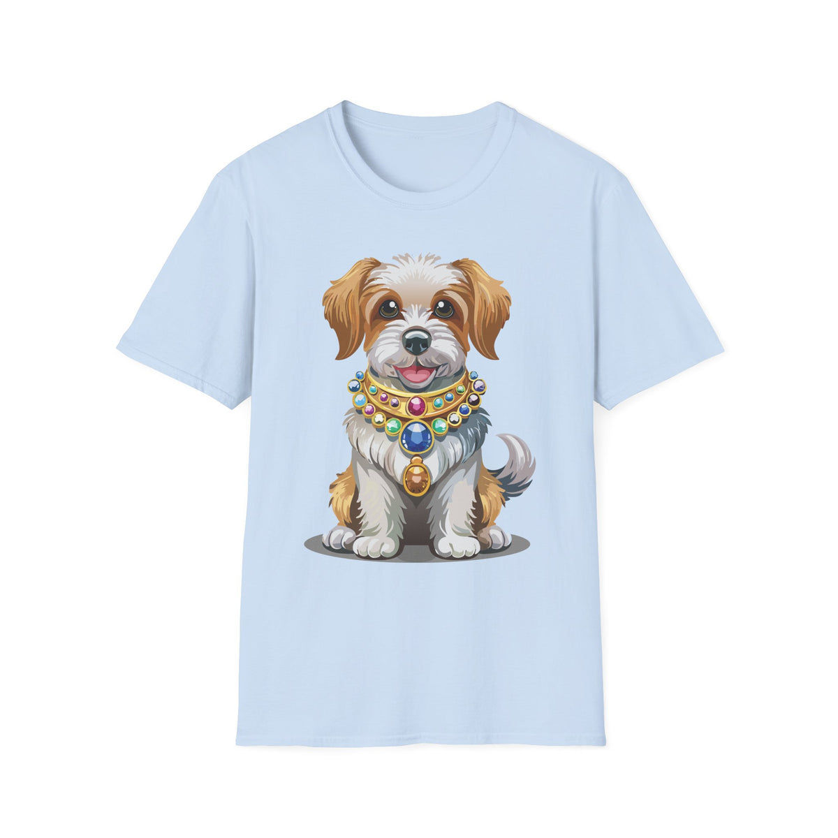 Cute Jeweled Puppy T-Shirt | Dog Portrait Tee
