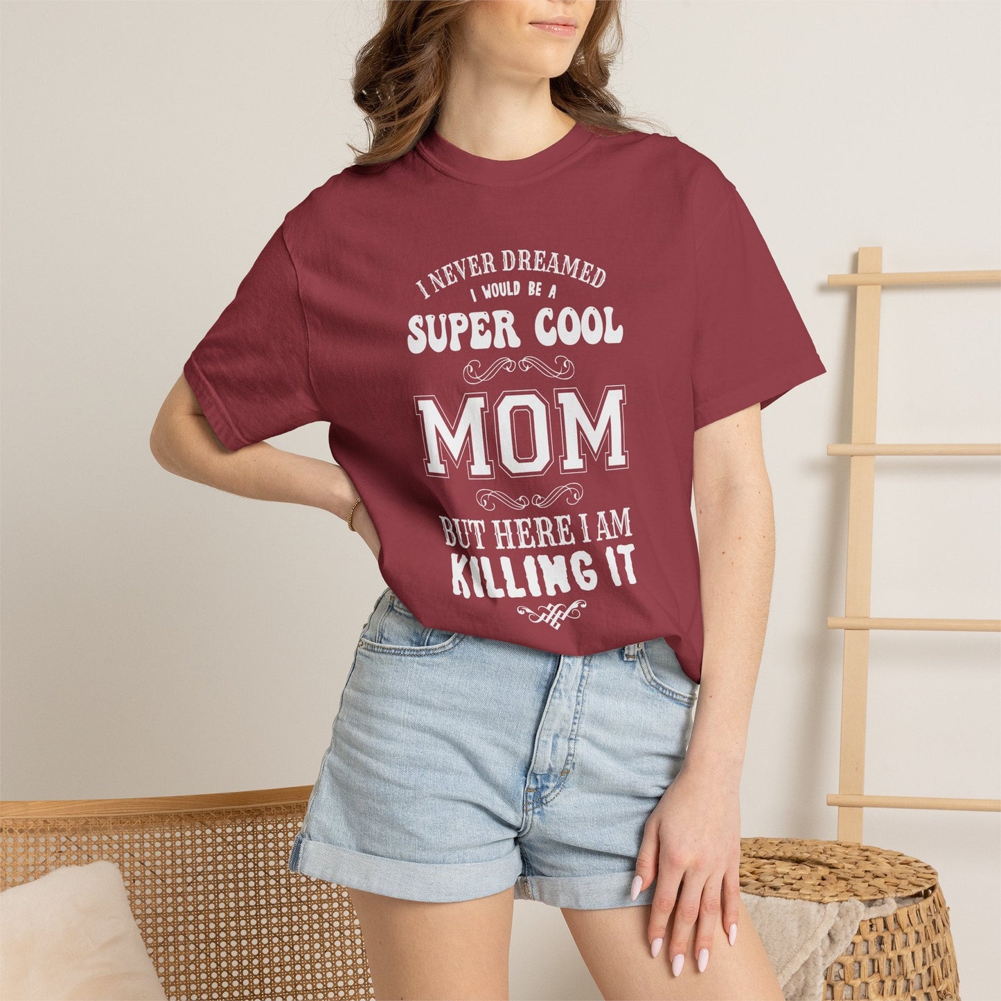 Mom T-shirt Mother's Day Mama Tee Unisex Comfort Colors Garment-Dyed Cotton h36