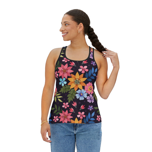 Summer Tank Top with floral prints