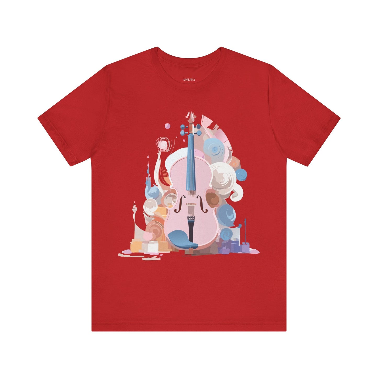 Music T Shirt Unisex Graphic Tee Vintage Inspired Artwork By Adelpha Short Sleeve