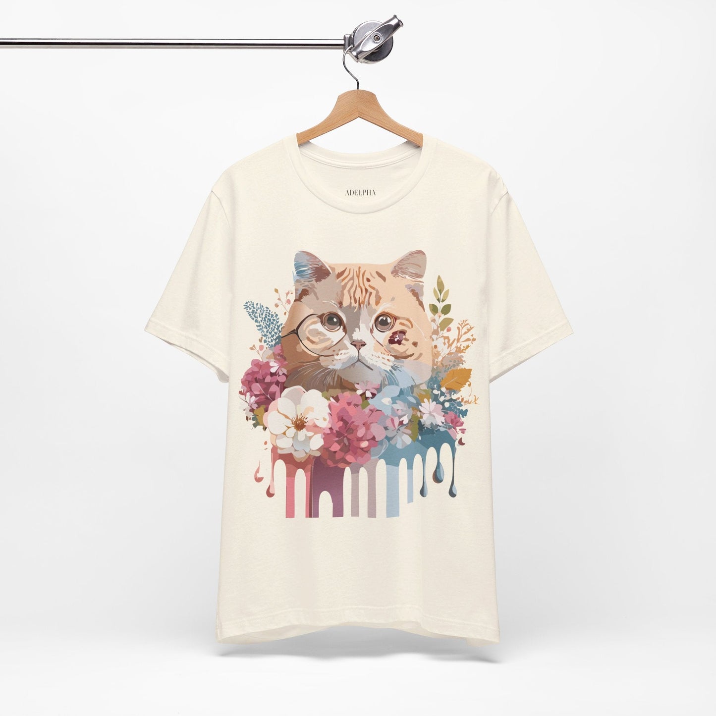 Cat Graphic Tee Unisex Vintage Inspired Shirt By Adelpha Original Artwork