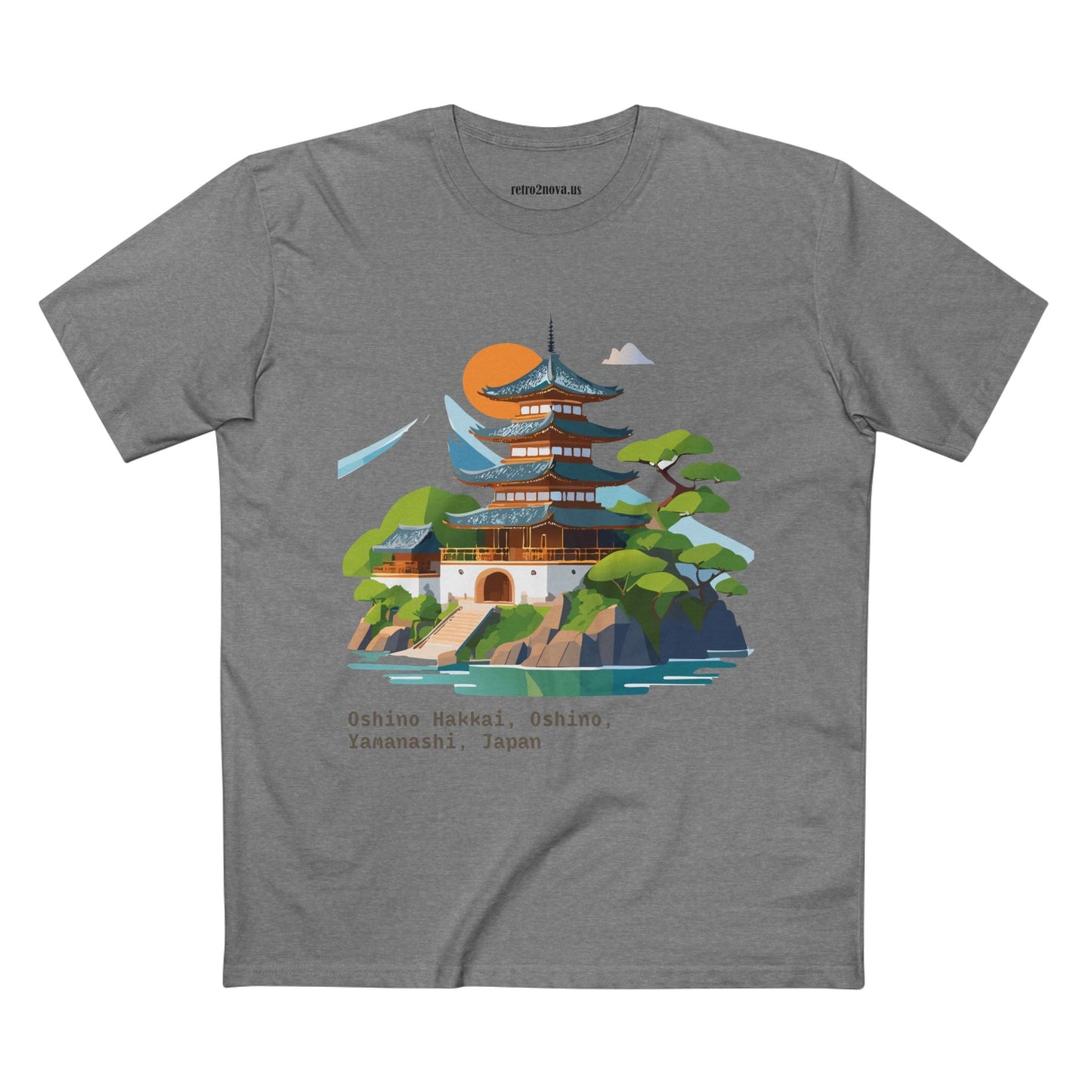 Japan Travel Shirt Unisex Cotton Tee With Original Art Design From Retro2Nova Collection
