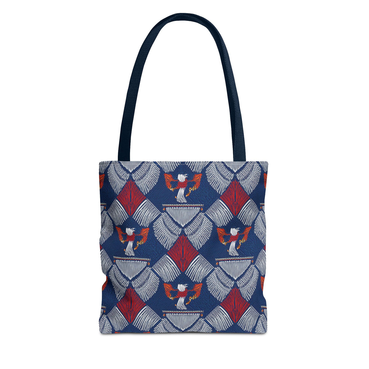 4th of July Graphic Denim Fabric Imitation Print Unisex Canvas Bag Poly Spun 3 Sizes Tote Bag 200-3