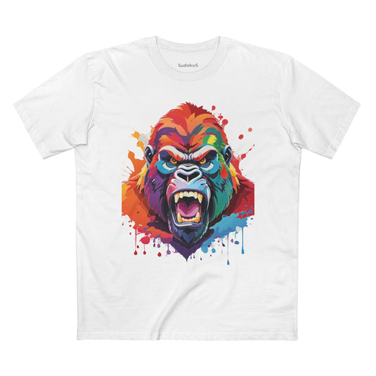 Gorilla Graphic Unisex 100 Cotton Staple Tee with Animal Design Artwork 7