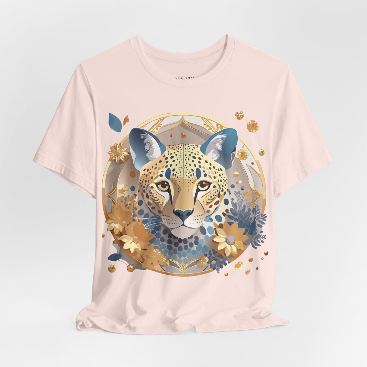 Medallion Graphic Unisex Cotton Bella+Canvas Tee with Art Design d62