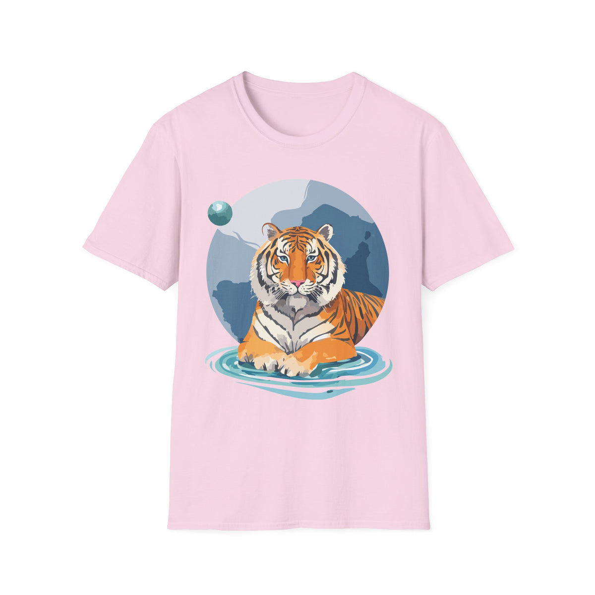 Majestic Tiger Illustration T-Shirt | Tiger Graphic Tee