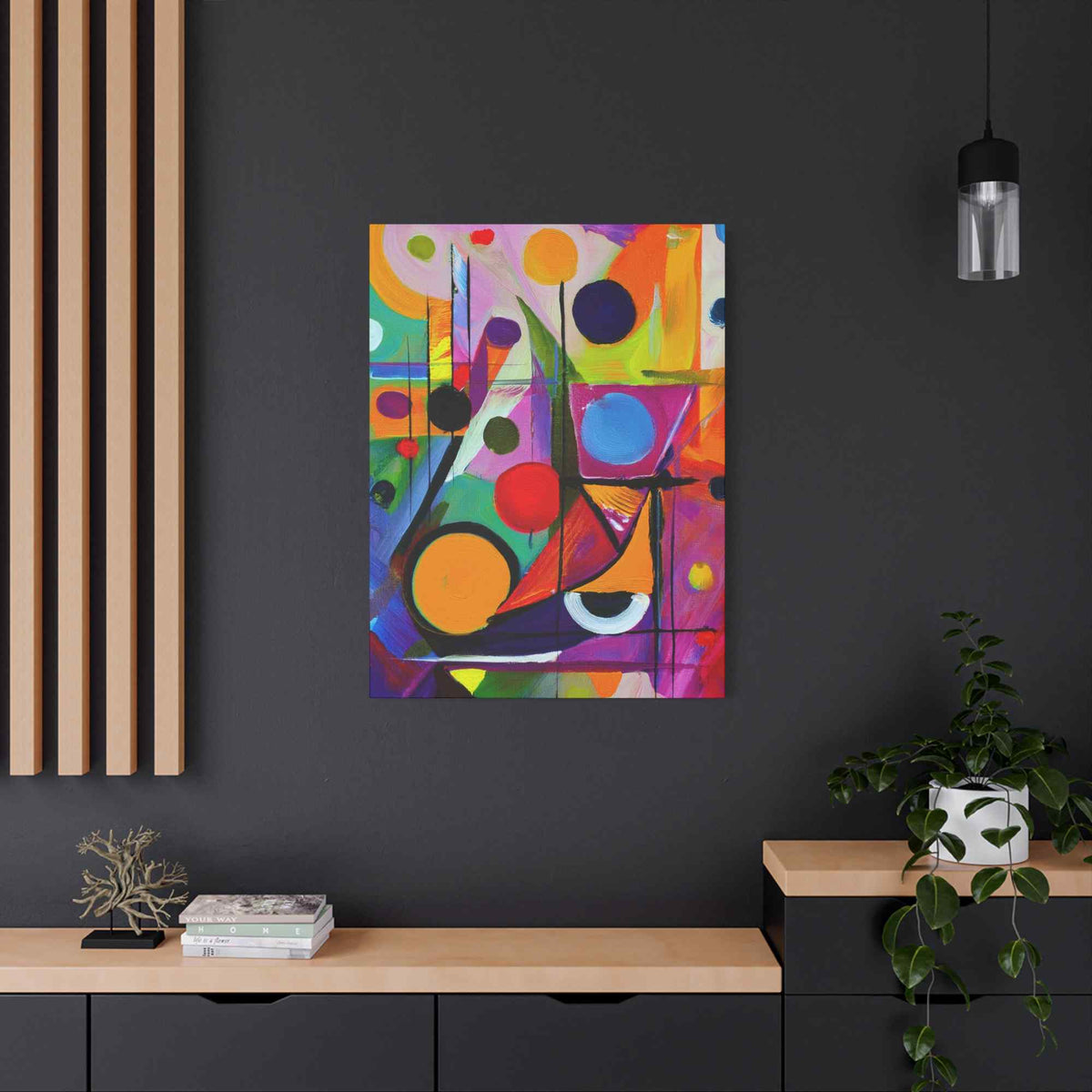 Abstract Painting Print Canvas 20x24,20x30,24x30, 24x32,24x36,30x40, 32x48,36x48,40x60 Pine-Wood Inner Frame ABS-15