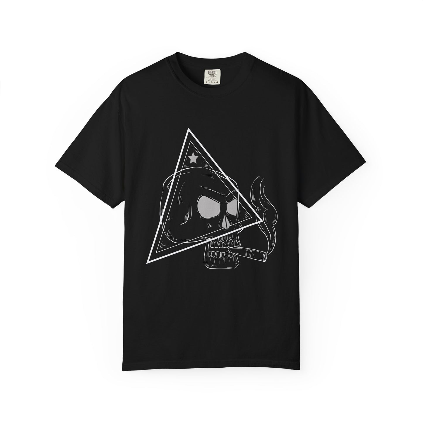 Camiseta unisex de algodón con calavera 