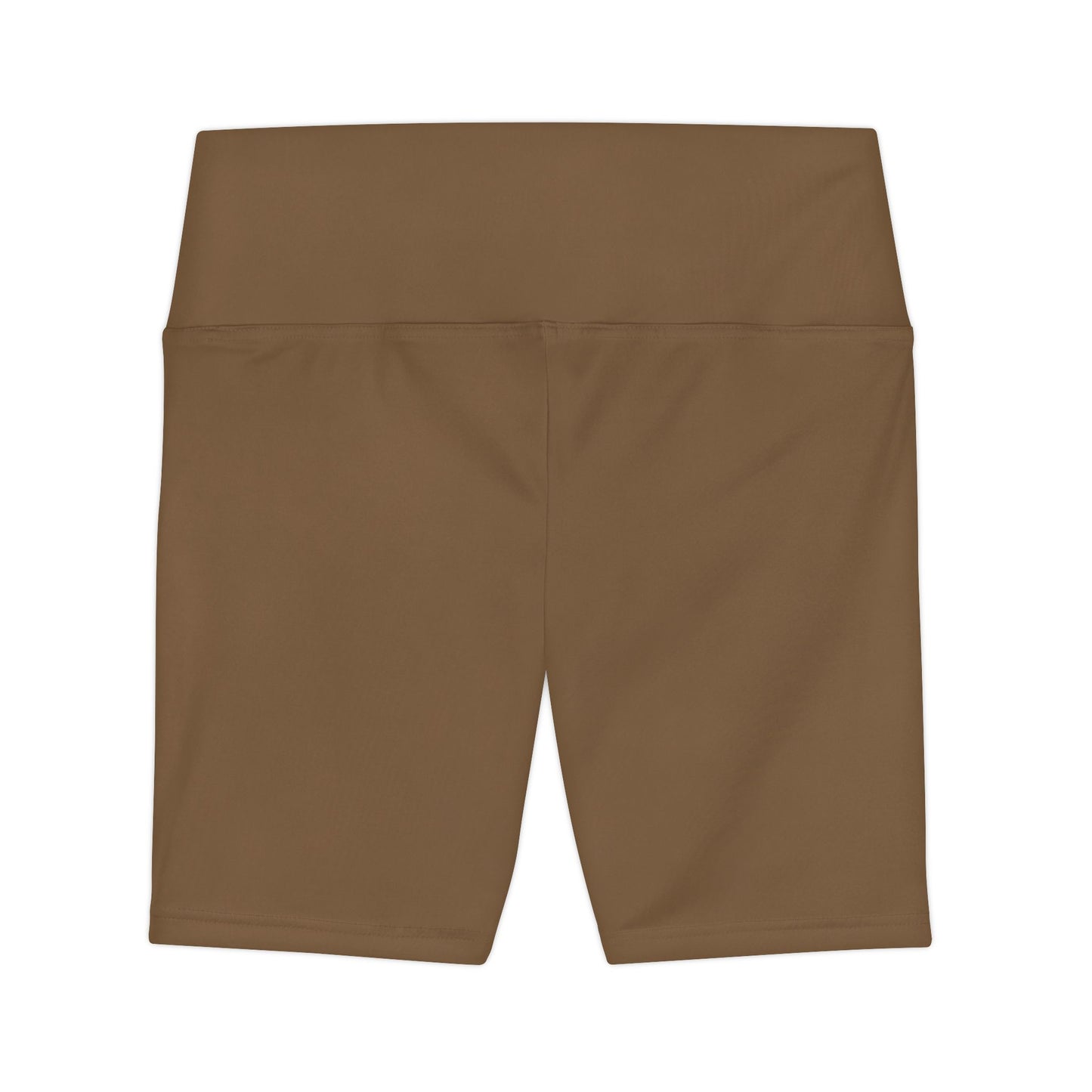 Olive Wood Brown High-Waist Women’s Workout Shorts — Everyday Active Biker Shorts