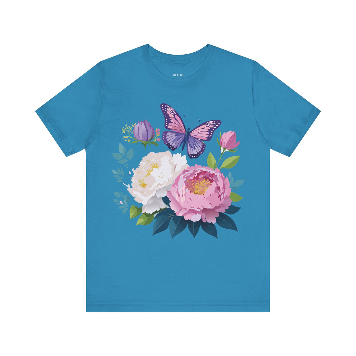 Floral Graphic Tee Shirt - Bella+Canvas Unisex 100 Cotton 35